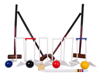Indoor/Outdoor Croquet Set - For use on astro turf and artificial grass surfaces